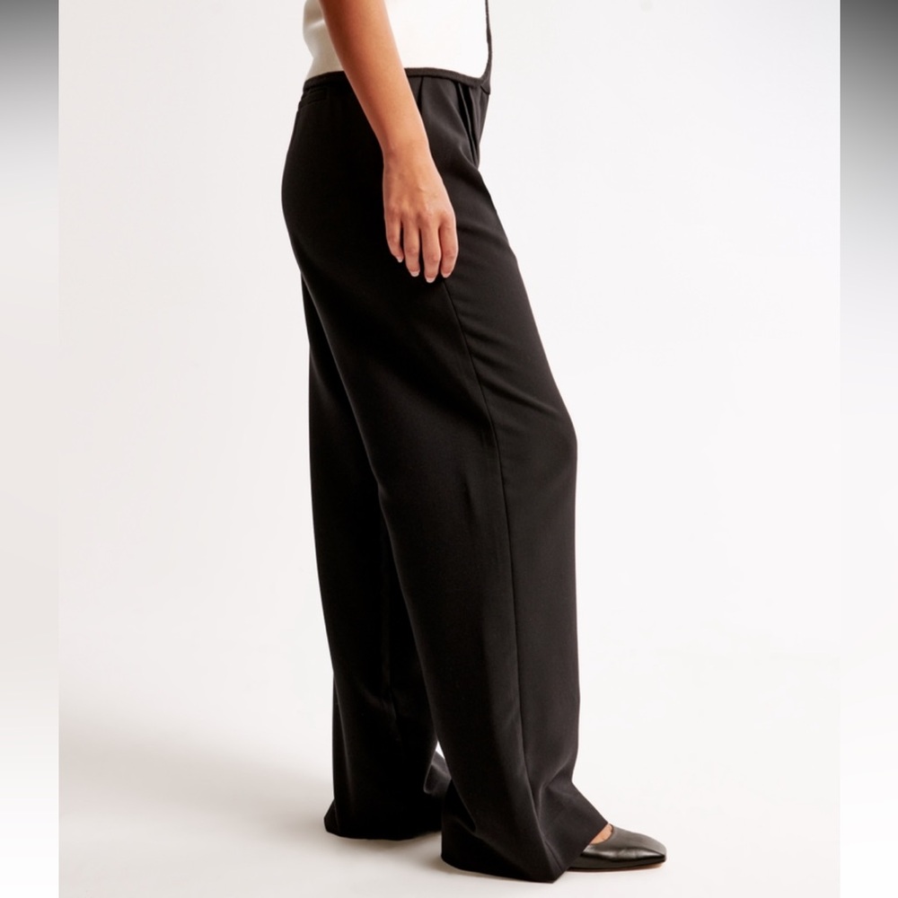 Abercrombie & Fitch Black Wide-Leg Pants - Picture 3 of 12
